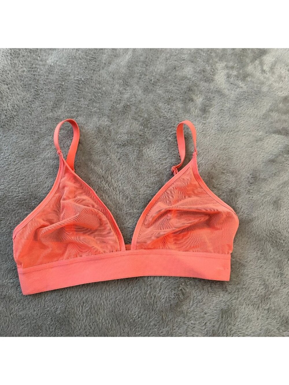 Negative Coral Mesh Bra Women's size 2